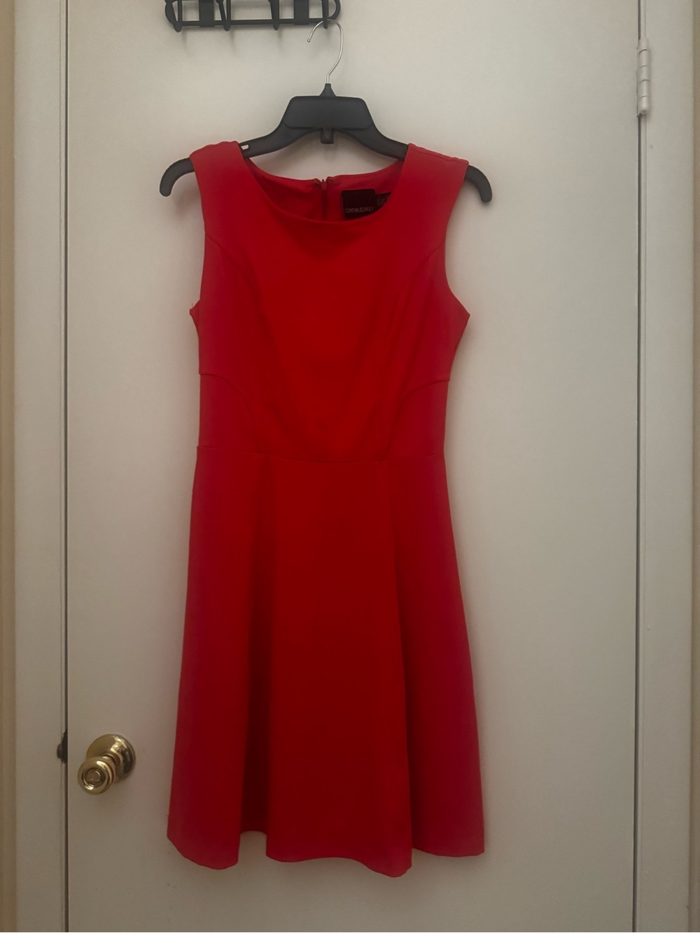 Cynthia Rowley Red Sleeveless Fit-and-Flare Dress
